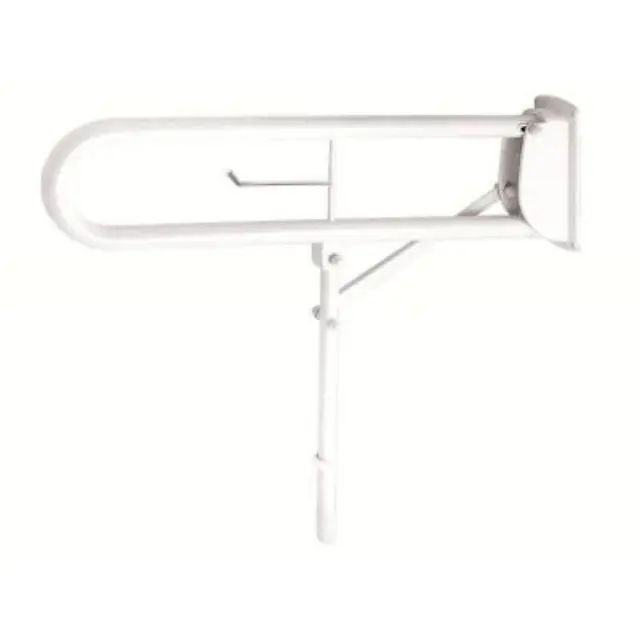 13-5555 GRAB BAR - ΜΕ ΣΤΗΡΙΓΜΑ ΚΑΙ ΧΑΡΤ/ΚΗ ΛΕΥΚΟ GLORIA