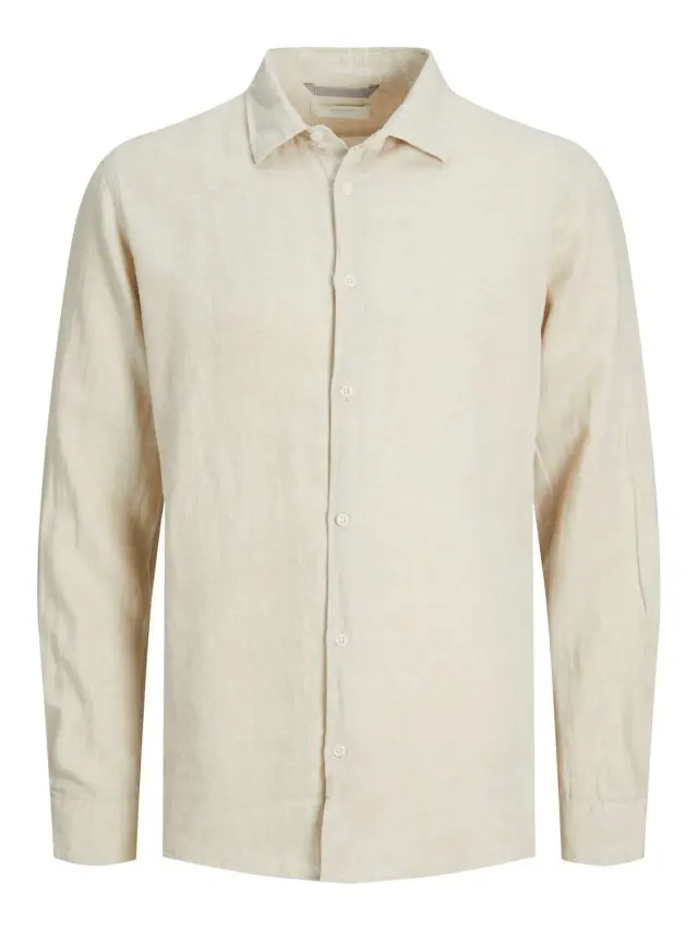 JPRLAYNE LINEN SHIRT L/S Pelican