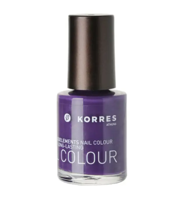 Korres nail colour 78 purple sea anemone βερνίκι νυχιών 10ml