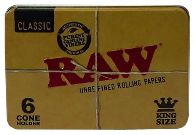 RAW Μεταλλικό Kουτί Θήκη για 6 Κώνους - King Size 2