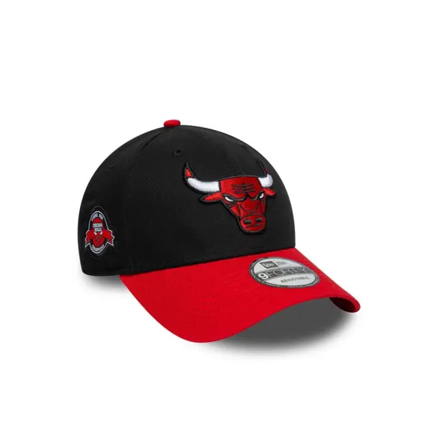 New Era Adult NBA Chicago Bulls Side Patch Cap Μαύρο - Κόκκινο 60667446 (New Era) - One Size