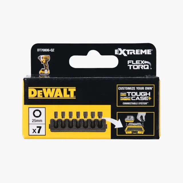 Dewalt DT70806-QZ FlexTorq Extreme 25mm Σετ Μύτες 7τμχ 2
