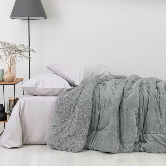 Κουβερτοπάπλωμα Cozy King Size Borea Home Textiles - Πετρόλ - 230 x 260 cm 2