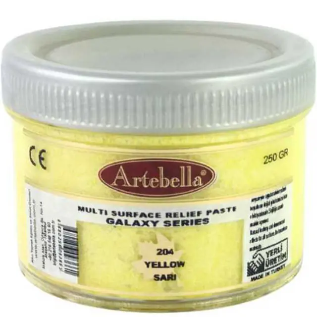 Artebella Πάστα Relief Galaxy Series 204 Yellow - 250gr