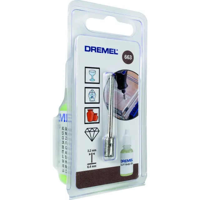 Τρυπάνι Γυαλιού 6.4mm DREMEL 663 1Τμχ