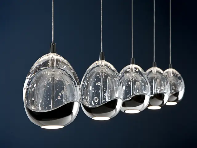 Rocio 783618D – Κρεμαστό LED Φωτιστικό 5 Φώτων Χρώμιο | Dimmable 25W 2400lm 3000K 2