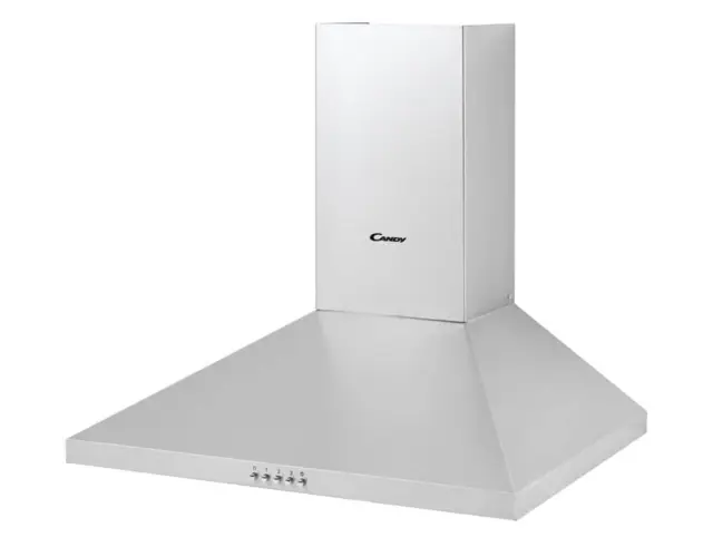 Απορροφητήρας Candy CCE116/1XGG με πλάτος 60cm και απορροφητική ισχύ 285 m³/h36901716 2