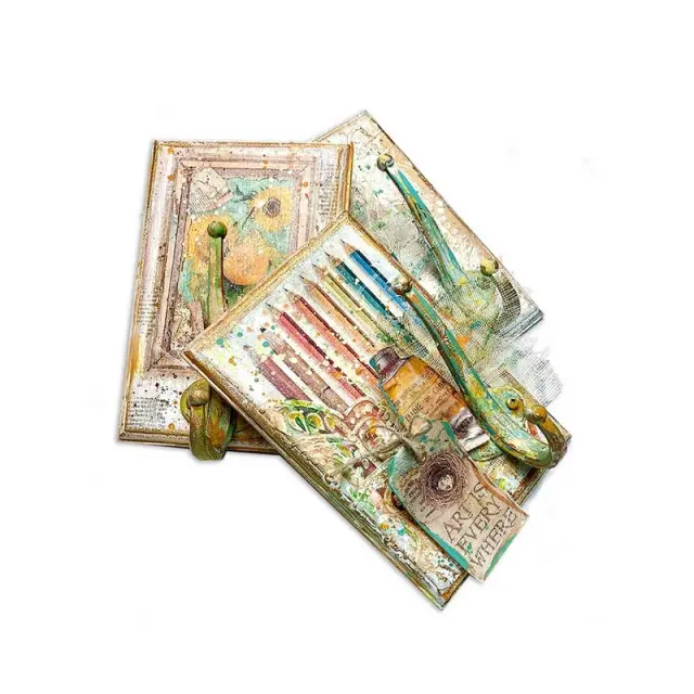 Χαρτιά scrapbooking Stamperia 10τεμ, 20.3x20.3cm, Atelier des Arts 2