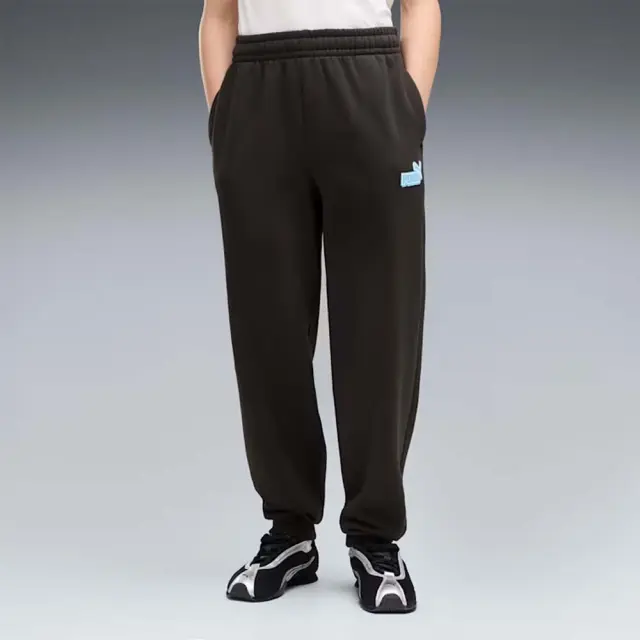 Puma Boy's Essentials Logo Lab Relaxed Sweatpants Μαύρο 694675-01 (Puma)