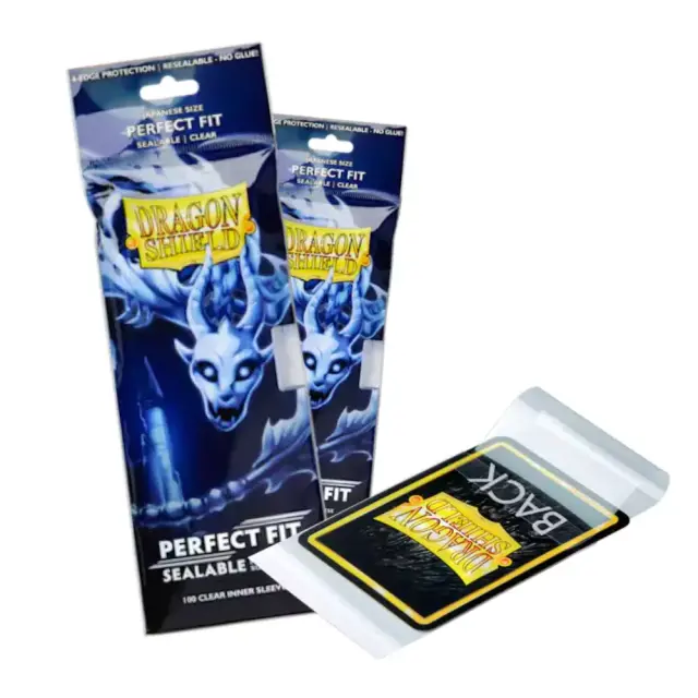 Dragon Shield Japanese Size Perfect Fit Sealable Inner Sleeves - Clear Yama (100 Sleeves) 2