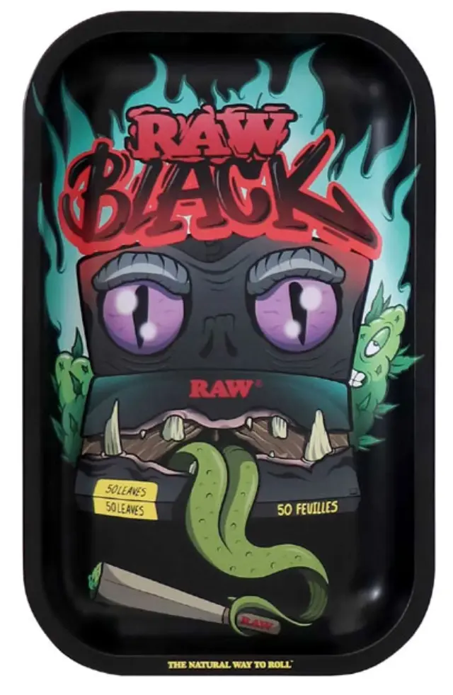 Raw Rolling Tray Black Monster Δίσκος Small (17x27cm)