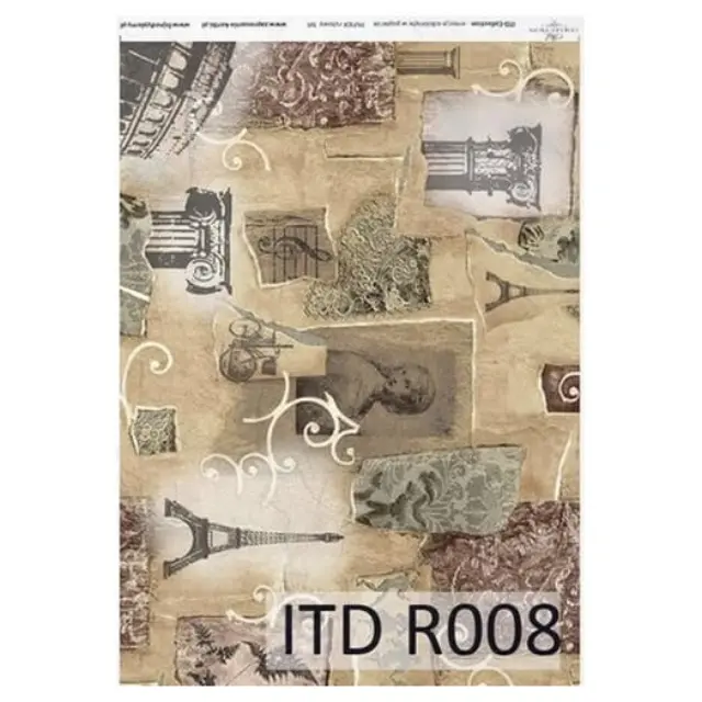 Ριζόχαρτο ντεκουπάζ ITD, 21x29cm, Μνημεία και αναμνήσεις, R008