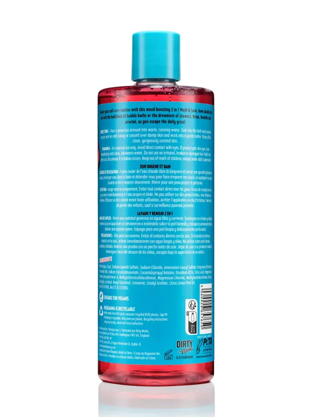 Dirty Works Bubble Standards 2in1 Wash & Soak 750ml 2