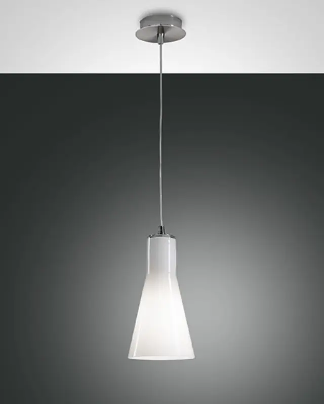 Diana 2753-40 φωτιστικό μονόφωτο λευκό Χρώμιο