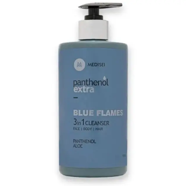 Panthenol Extra Blue Flames 3 in 1 Cleanser Πρόσωπο-Σώμα-Μαλλιά 500ml
