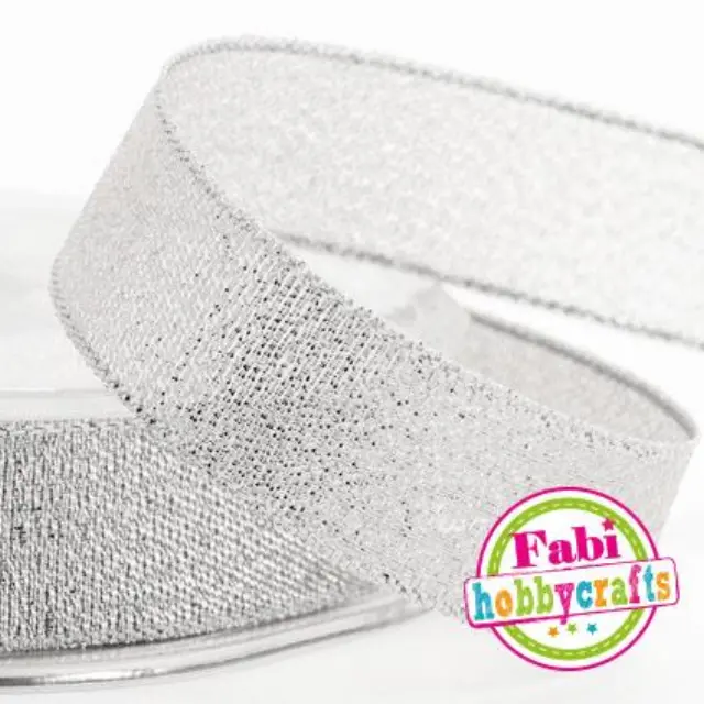 Κορδέλα Fabi Lurex 1cm x10m Ασημί