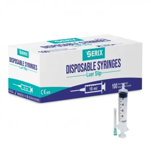 Σύριγγες 3 Μερών (3P) 10 ml με Αποσπώμενη Βελόνα 21G, Serix (100 τεμ.) Luer Lock