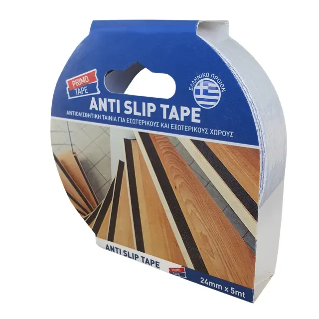 Anti-Slip Διαφανής Αυτοκόλλητη Αντιολισθητική Ταινία Λευκή 24mmx5m