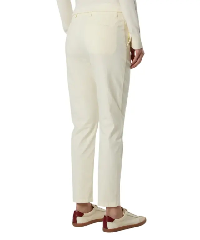 North Sails - Γυναικείο Παντελόνι Stretch Gabardine Chino 074791-000-0105 Λευκό 3