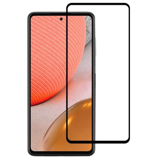 Full Cover Full Glue Tempered Glass για Samsung Galaxy A72- Black