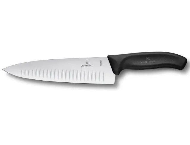 Μαχαίρι σεφ Victorinox Swiss Classic με αυλακώσεις και μήκος λεπίδας 20cm - Black6.8083.20B 3