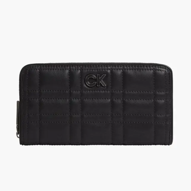 Calvin Klein - Γυναικείο Πορτοφόλι Ck Re-Lock Quilt Z_ A Wallet Lg K60K609912-BAX Μαύρο