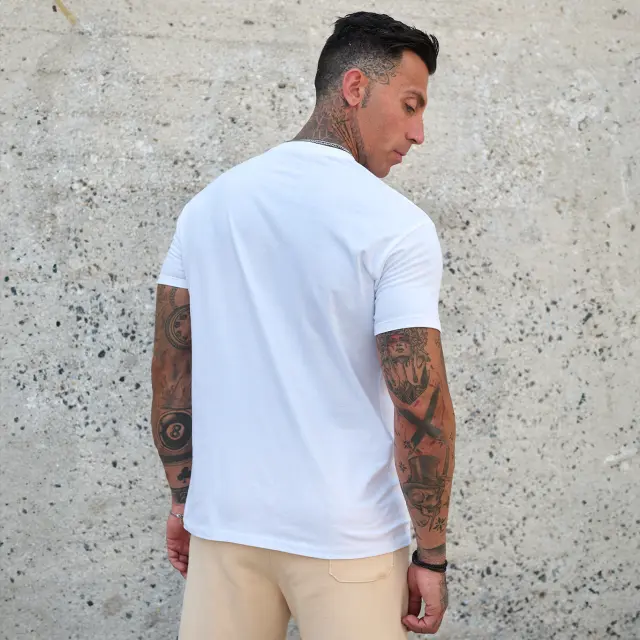 T-shirt Noshame® Λευκό με patch - 142529 - XXL 2