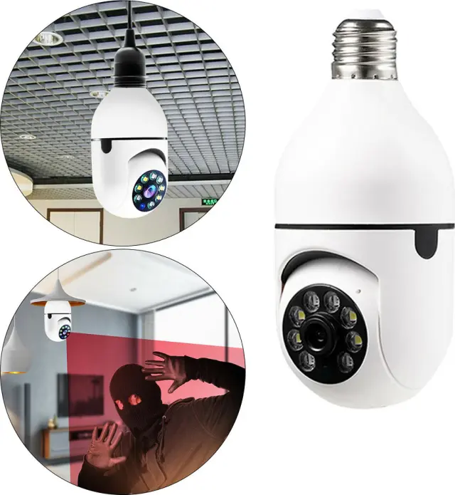 Πανοραμική Wifi IP Κάμερα-Λάμπα E27 2MP HD με αισθητήρα κίνησης & night vision - JT8177