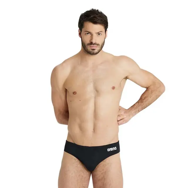 Arena Men's Team Solid Brief Swim Slip Μαύρο 004773-550 (Arena)