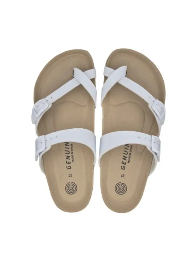 Genuins Πέδιλα Γυναικείο HT Άσπρο GEN/DUBLIN VEGAN G104378 WHITE 3