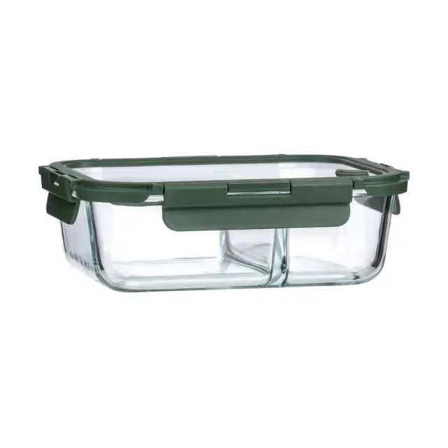 Estia Φαγητοδοχείο Click&Seal 2 Θέσεων Με Αεραγωγό 1460Ml Olive 2
