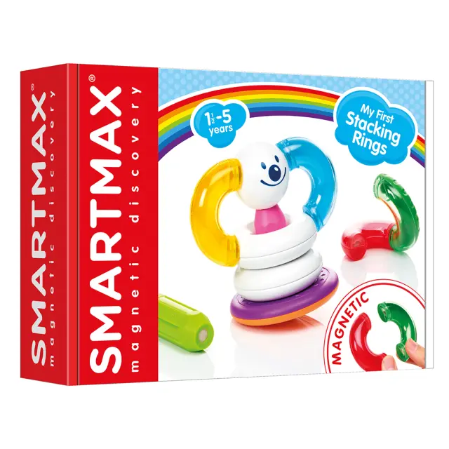 SmartMax Εκπαιδευτικό Παιχνίδι με Μαγνήτες 'Κρίκοι Στοίβαξης' (18+ μηνών) 125066