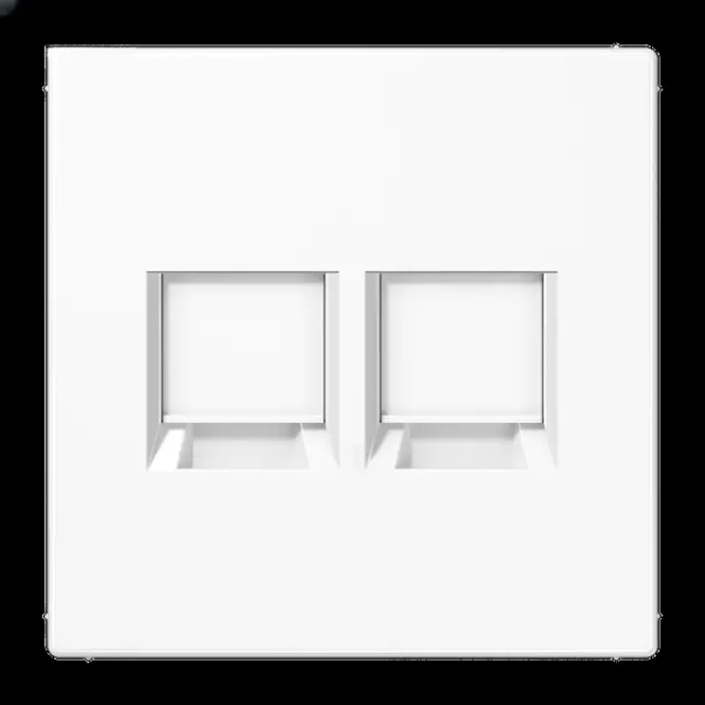 Centre plate for MJ f. 2 sockets LS1969-2WEWW