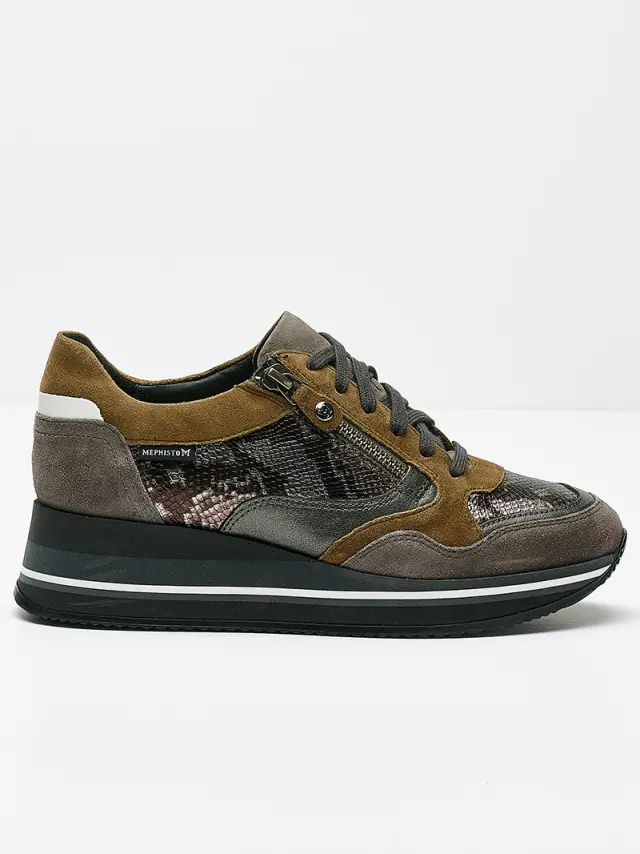 Mephisto Sneakers Γυναικείο δέρμα/δέρμα Nubuck Γκρί MEP/OLIMPIA N/GREY - 36 3