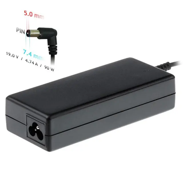 Τροφοδοτικό για laptop HP, 19V/4.74A, 90W, με βύσμα 7.4x5mm.