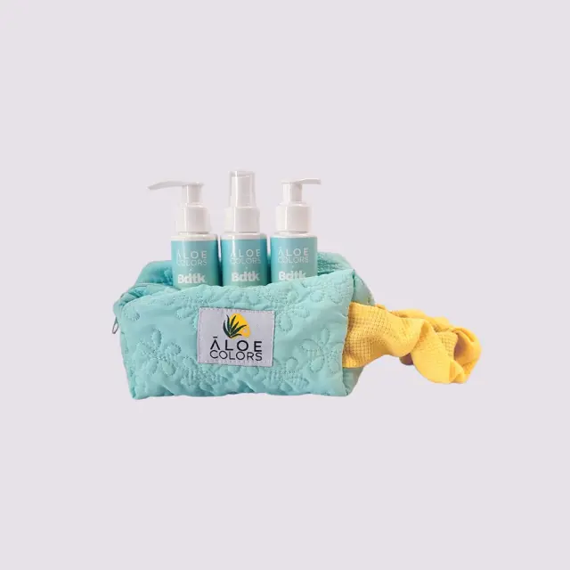 ALOE COLORS X BDTK SEA STORY BAG : Hair & Body Mist 100mL - Body Lotion 100mL & Shower Gel 100mL 2