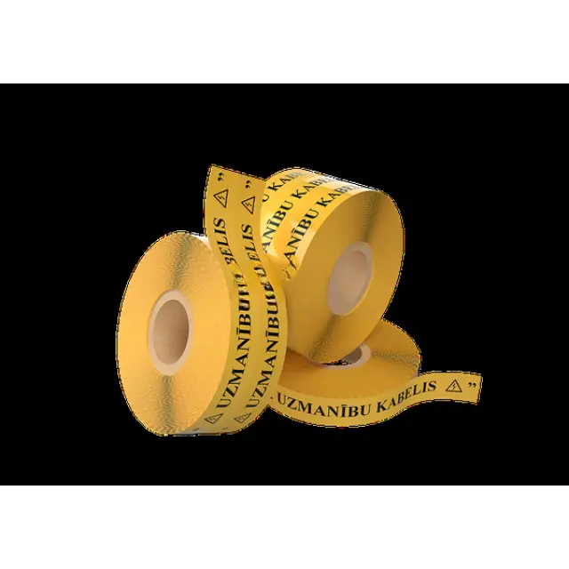 Warning Tape "WARNING Cable" 80mm yellow500