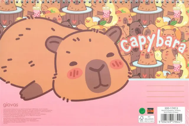 Gim Μπλοκ Ζωγραφικής Α4 Capybara-Happy Life / 300-17413 (Gim)
