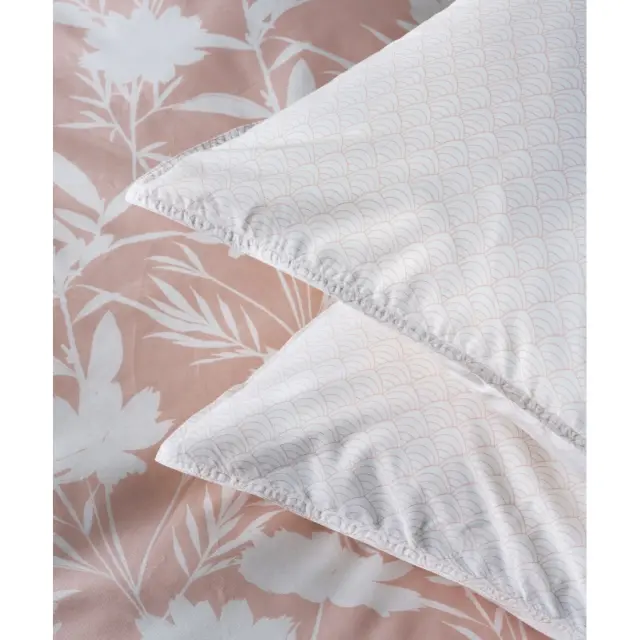 Σετ Μαξιλαροθήκες 2 Τεμαχίων Kentia Rosaira 18A Light Pink-White 50x70 2