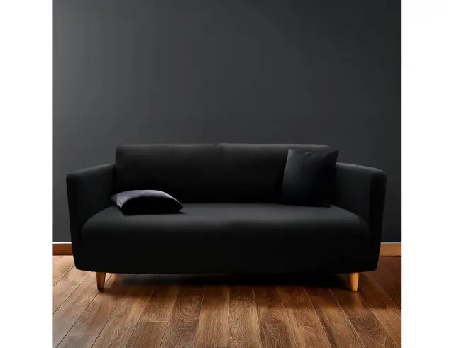 Ελαστικό Κάλυμμα Καναπε Mila Douceur d'intérieur με μήκος 180-230cm - Black 1612926