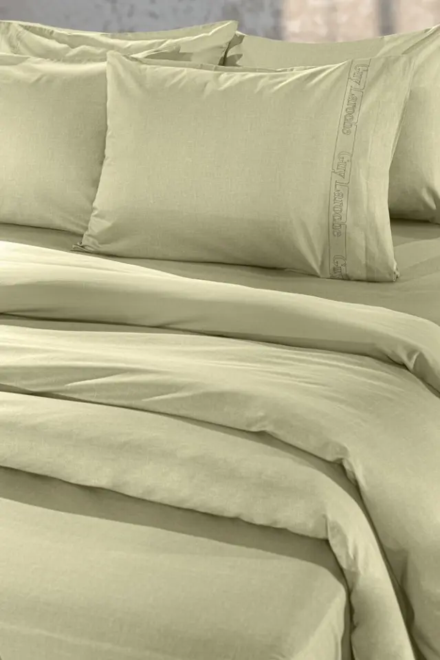 ΣΕΝΤΟΝΙ ΥΠΕΡΔΙΠΛΟ 160x200+32 ΜΕ ΛΑΣΤΙΧΟ COLOR PLUS GUY LAROCHE OLIVE 2