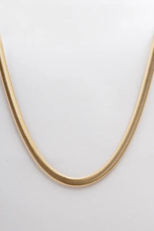 Λεπτό ατσάλινο κολιέ snake chain