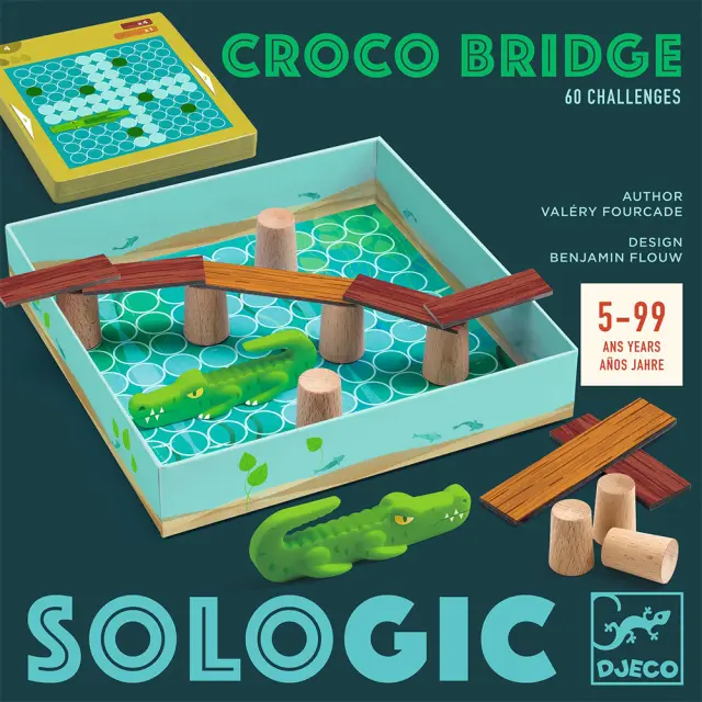 Djeco Εκπαιδευτικό Παιχνίδι Λογικής "Croco Bridge" (5+ ετών) 00816 3