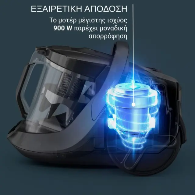 Rowenta RO7B11EA Ηλεκτρική Σκούπα 900W με Κάδο 2.5lt Πράσινη 2