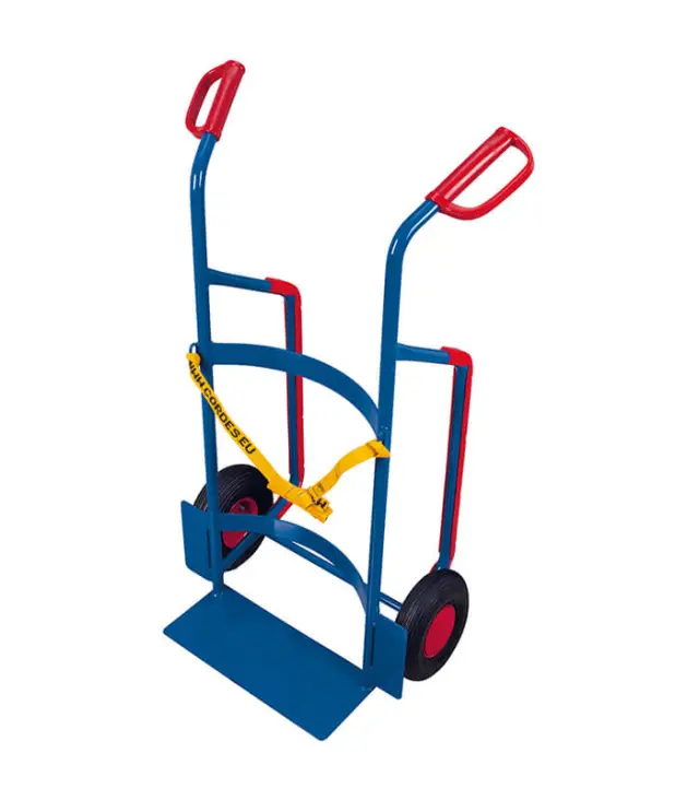 Variofit fk-1110 Καρότσι Μεταφοράς Πλαστικών Βαρελιών με Ιμάντα Συγκράτησης για Φορτίο Βάρους ως 250kg