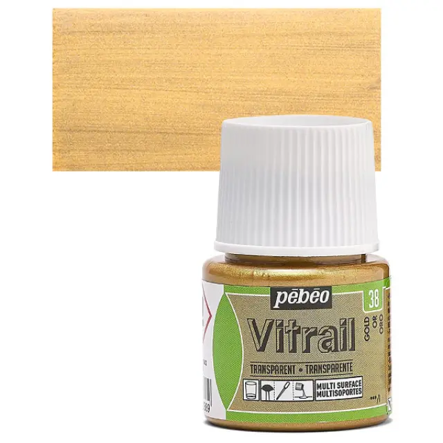 Pebeo Vitrail Διάφανο Σμάλτο - 38 Gold - 45ml