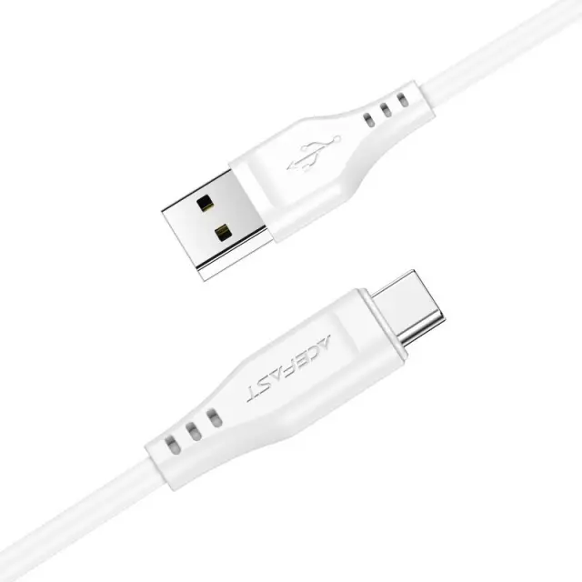 Καλώδιο Acefast C3-04 USB-A σε USB-C 3A Λευκό 1.2m 3