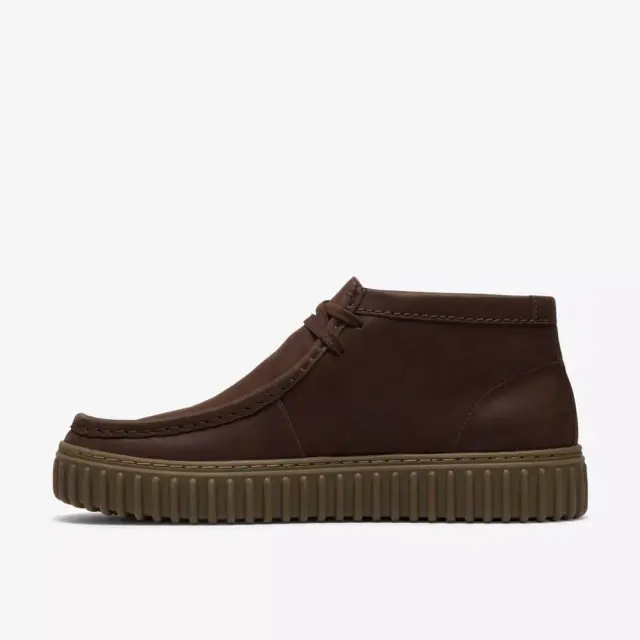 Clarks Torhill Hi Δερμάτινο Ανδρικό Μποτάκι Dark Brown Leather (26327242) - 41,5 2