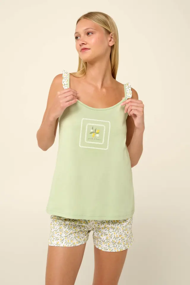 Vamp Βαμβακερό Babydoll με Δροσερά Λεμόνια Granita Di Limone - XL 3