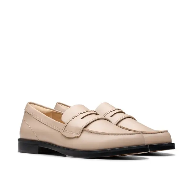Clarks Straven Edge Sand Sand Leather - 40 3